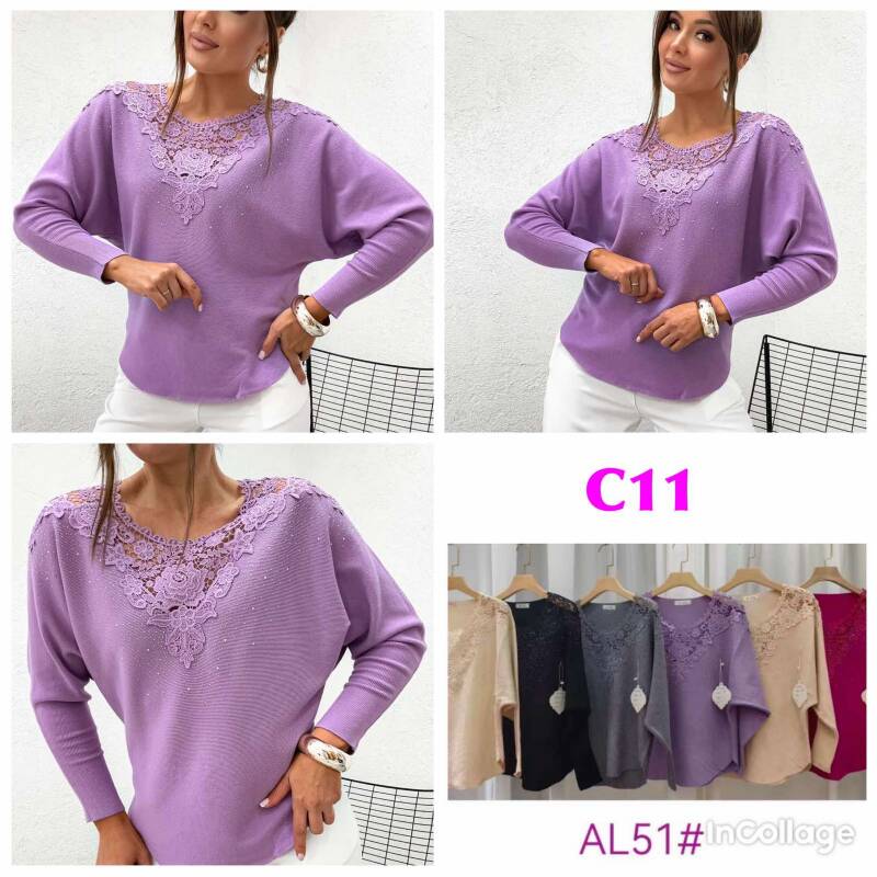 Bluzki damskie Roz L-3XL, Mix Kolor .Paczka 10 szt